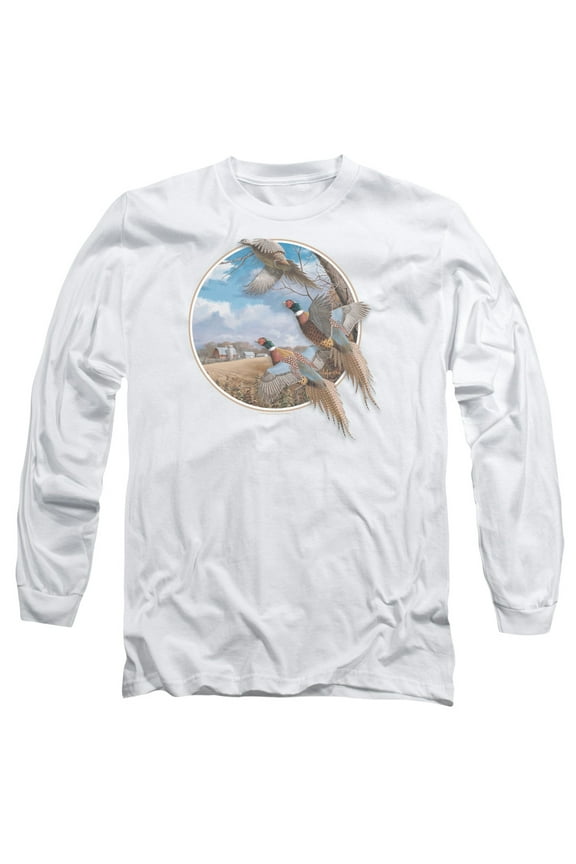 Wildlife - October Memories Pheasants - Long Sleeve Shirt - Large
