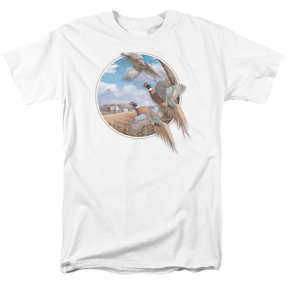 Wildlife - October Memories Pheasants - Short Sleeve Shirt - XX-Large