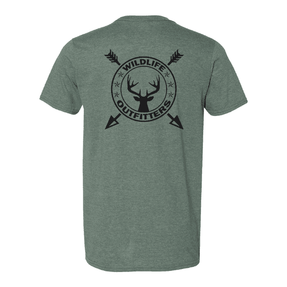 Wildlife Outfitters Men's Buckeneros Deer Bow Hunting Short Sleeve T-Shirt