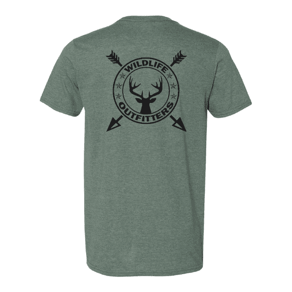 Wildlife Outfitters Men's Buckeneros Deer Bow Hunting Short Sleeve T-Shirt