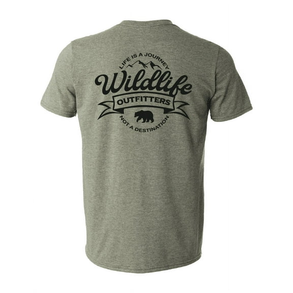 Wildlife Outfitters Men's 'Life is a Journey' Outdoor Camping T-Shirt