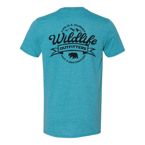 Wildlife Outfitters Men's 'Life is a Journey' Outdoor Camping T-Shirt