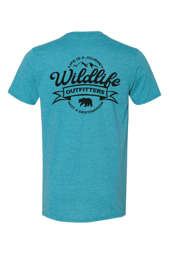 Men's 'Life is a Journey' Outdoor Camping T-Shirt