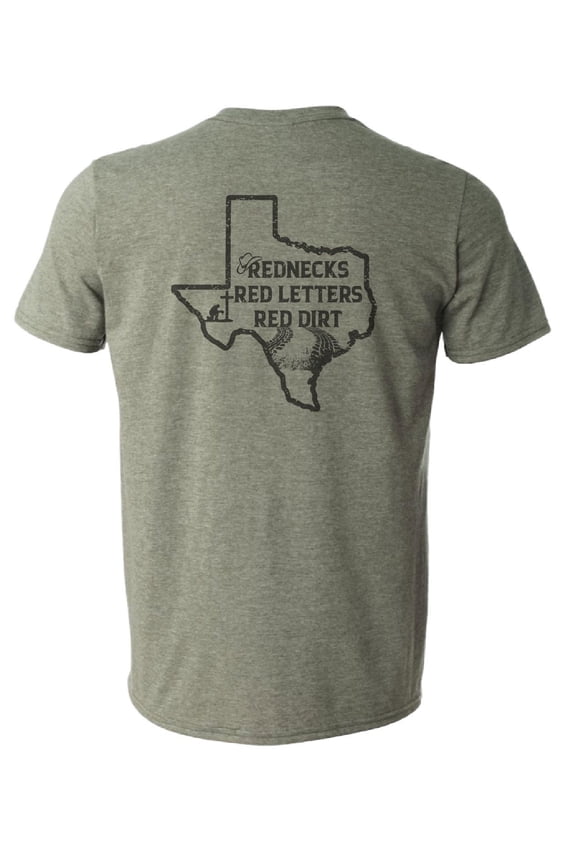 Men's 'Rednecks, Red Letters, Red Dirt' Texas Heritage T-Shirt
