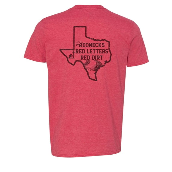 Wildlife Outfitters Men's 'Rednecks, Red Letters, Red Dirt' Texas Heritage T-Shirt