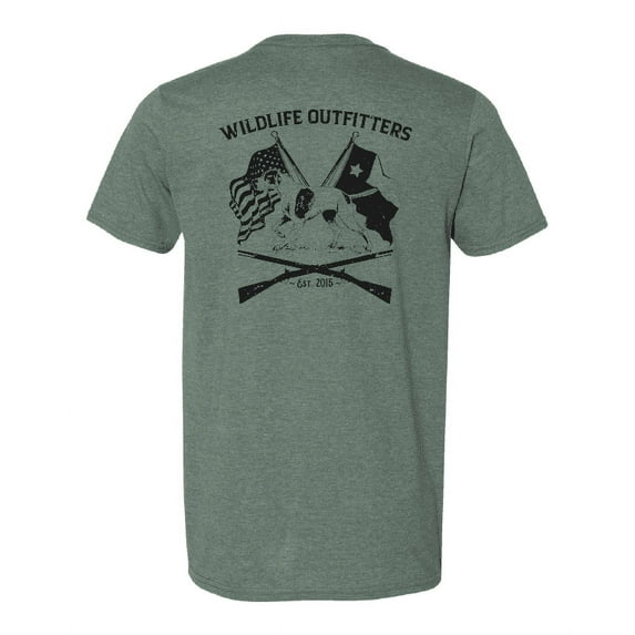 Wildlife Outfitters Men's Sportsman American Flag Heritage T-Shirt