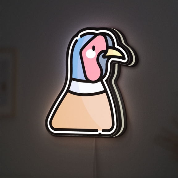 Wildlife Pheasant 3D Novelty Light Box, Nature Bird Light Featuring Forest Scene for Rustic and Outdoor Spaces (Width 24 inch, 60cm)