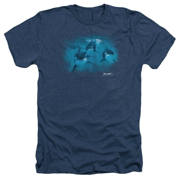 Wildlife - Pod Of Orcas - Heather Short Sleeve Shirt - Medium