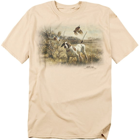 Wildlife T-Shirt Pointer & Bobwhite Quail Unisex Graphic Tee For Men & Women