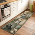 thumbnail image 1 of Wildlife Portraits Hallway Washable Runner Rug 2x6 Animals Plaid Deer Owl Bear Rustic Brown Pine Cone Low-Profile Area Rugs with Non Slip Backing Indoor Floor Carpet for Entrance Living Room Bedroom, 1 of 9