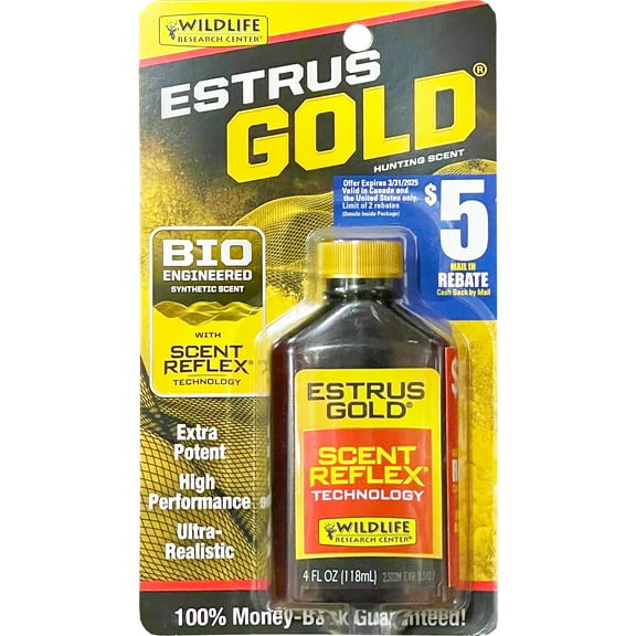 Wildlife Research Center, Estrus Gold 4 fl oz Synthetic Doe Estrous Hunting Scent