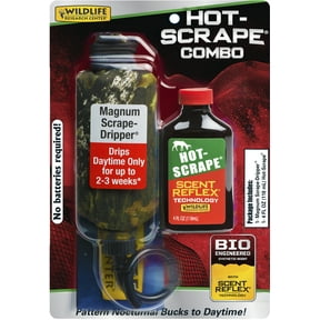 Wildlife Research Center Magnum Dripper Combo with 4 fl oz Hot-Scrape Synthetic Deer Hunting Scent Combo Pack