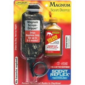 Wildlife Research Center, Magnum Scrape Dripper Combo, 4 fl oz Hunting Scent and Dispenser
