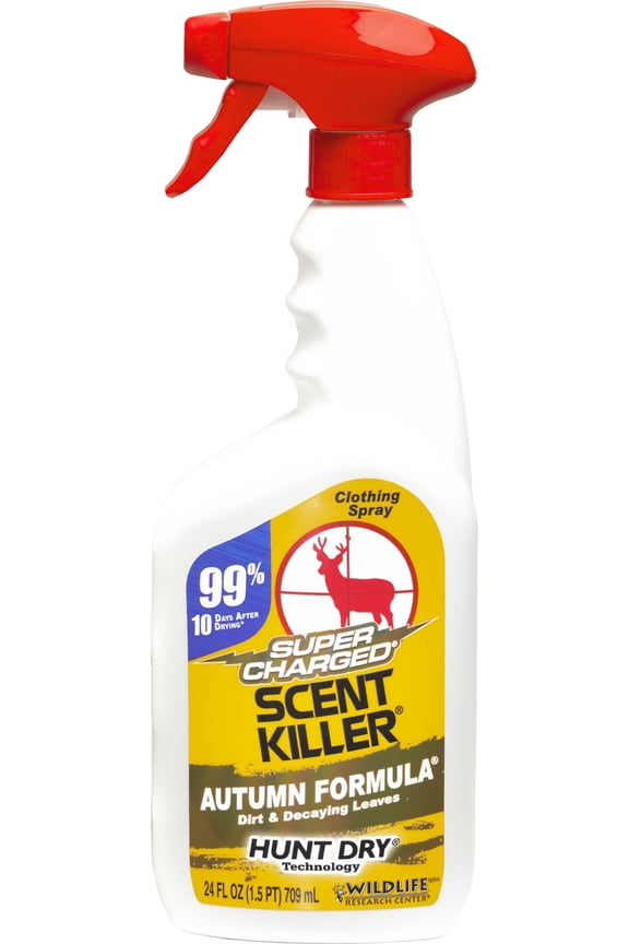, Super Charged Scent Killer Autumn Formula 24 fl oz Hunting Scent Elimination Spray