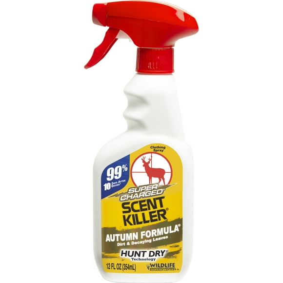 Wildlife Research Center, Super Charged Scent Killer Autumn Formula 24 fl oz Hunting Scent Elimination Spray