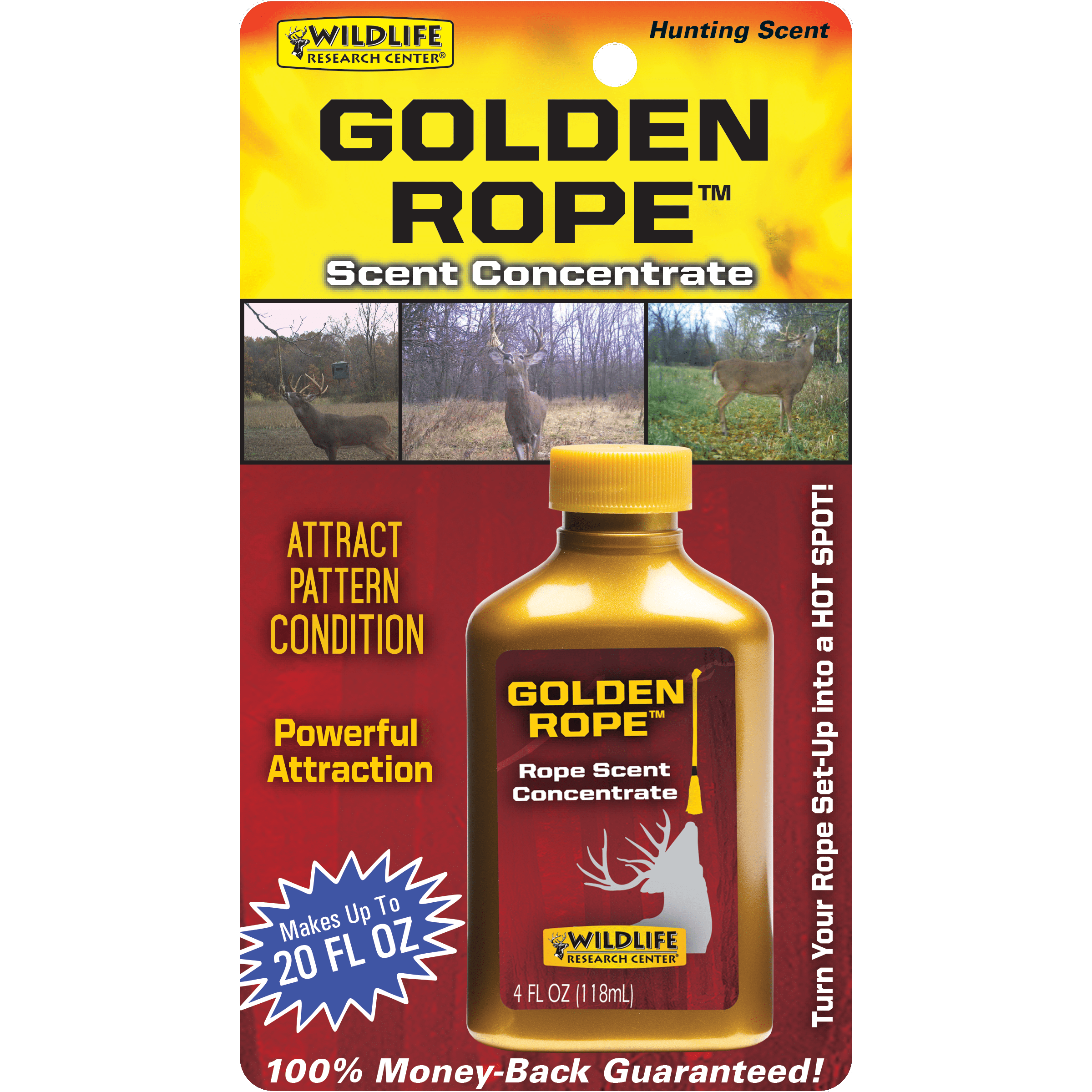 Wildlife Research Center, Deer Scent, Golden Rope Mock Scrape