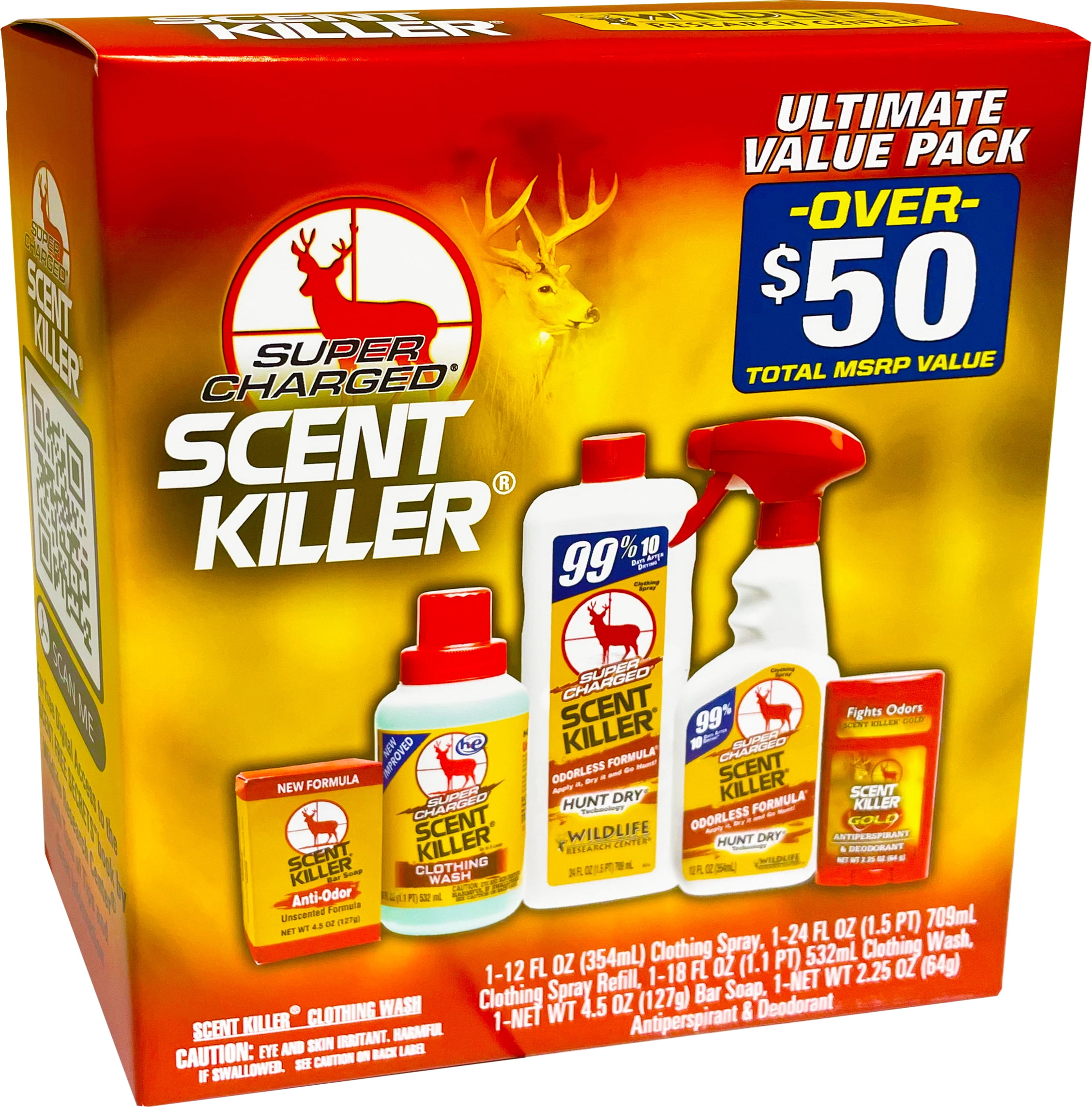 Wildlife Research Super, Charged Scent Killer Hunting Scent Elimination - Ultimate Value Pack