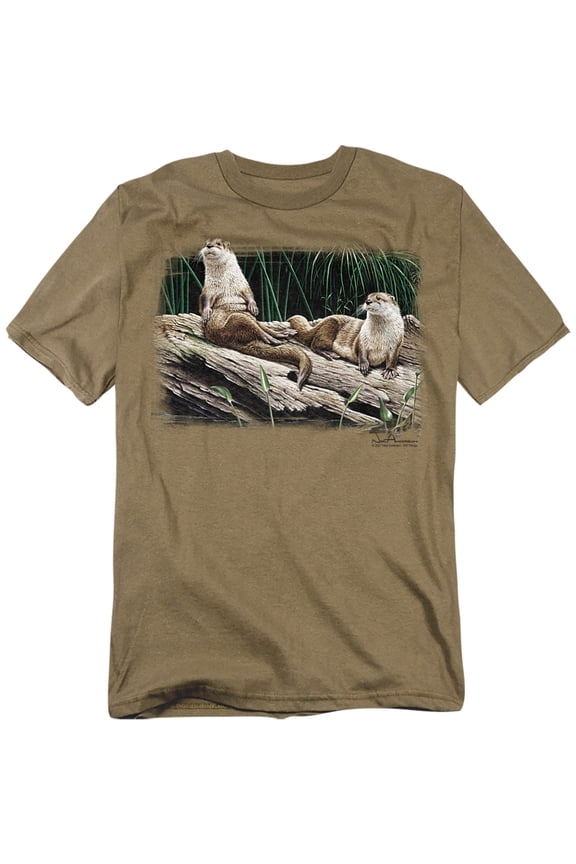Wildlife T-Shirt River Otters Unisex Graphic Tee For Men & Women