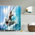 thumbnail image 1 of Wildlife Safari Shower Curtain - Water-Resistant Design with 12 Fashionable Hooks, 1 of 5