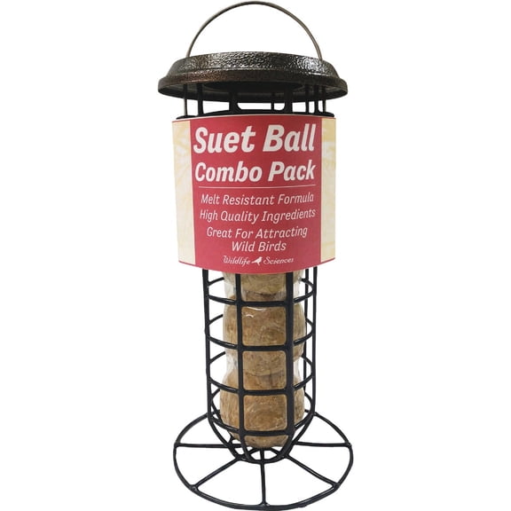 Wildlife Sciences Suet Ball Combo Feeder - Single Pack