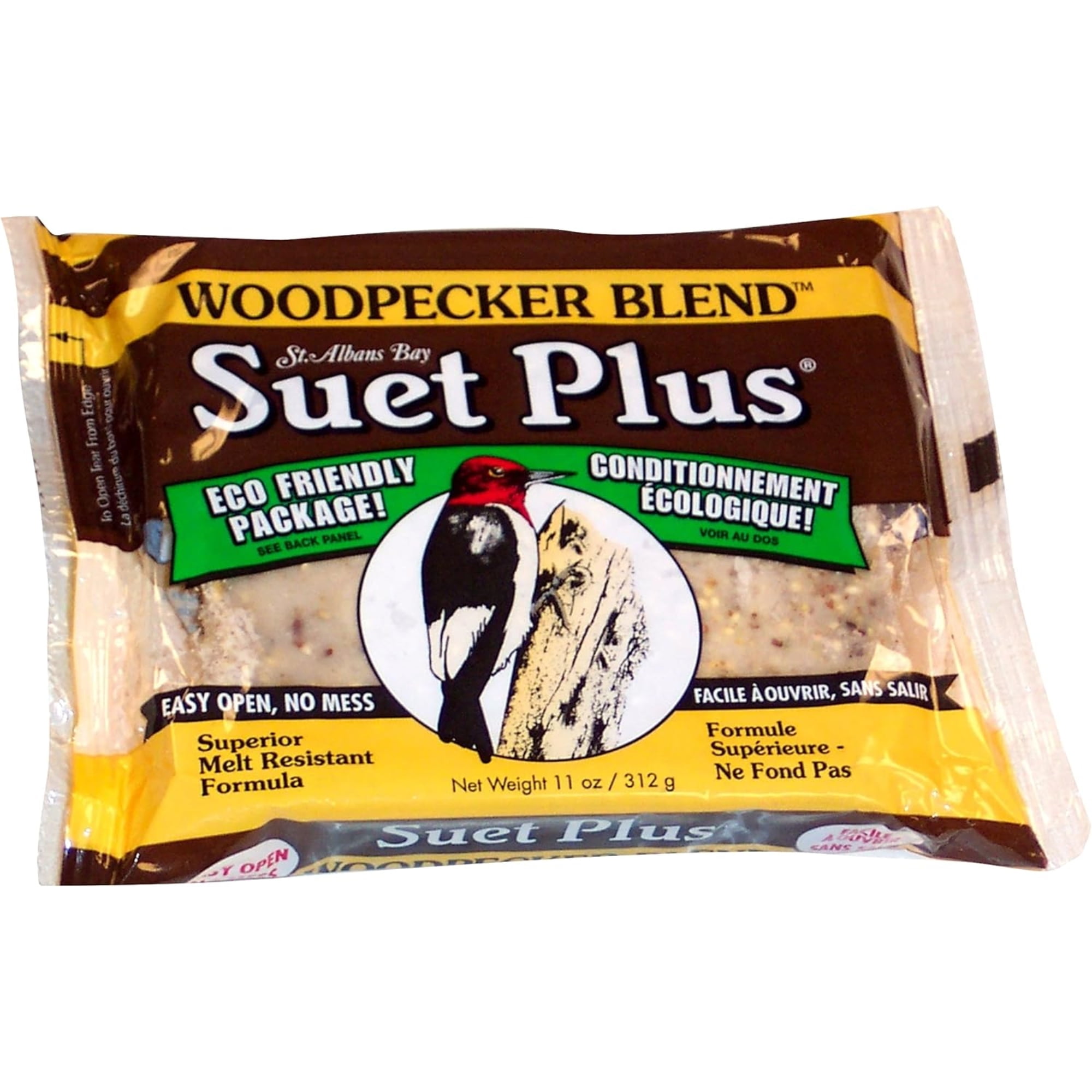 Wildlife Sciences Woodpecker Blend Suet Plus Bird Feed, Melt Resistant