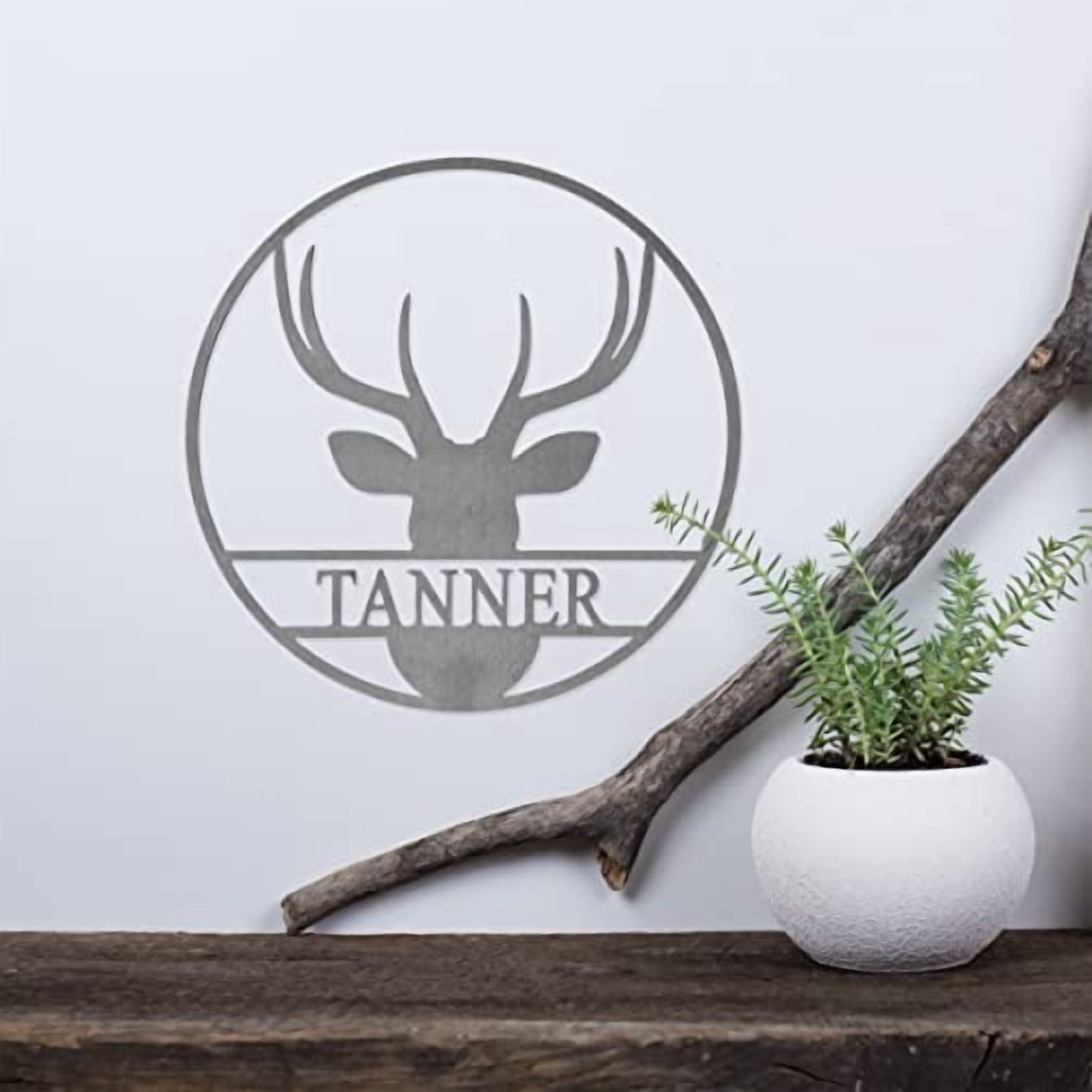 Wildlife Signs (Deer Head) - Custom Metal Sign Man Cave Decor ...