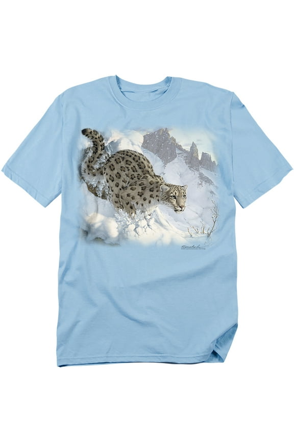 Wildlife T-Shirt Snow Leopard Unisex Graphic Tee For Men & Women