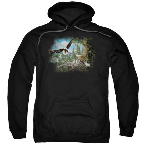 Wildlife - Spring Bald Eagles - Pull-Over Hoodie - Large