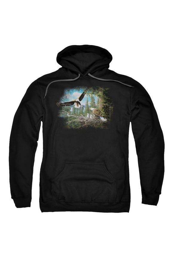 Wildlife - Spring Bald Eagles - Pull-Over Hoodie - Large