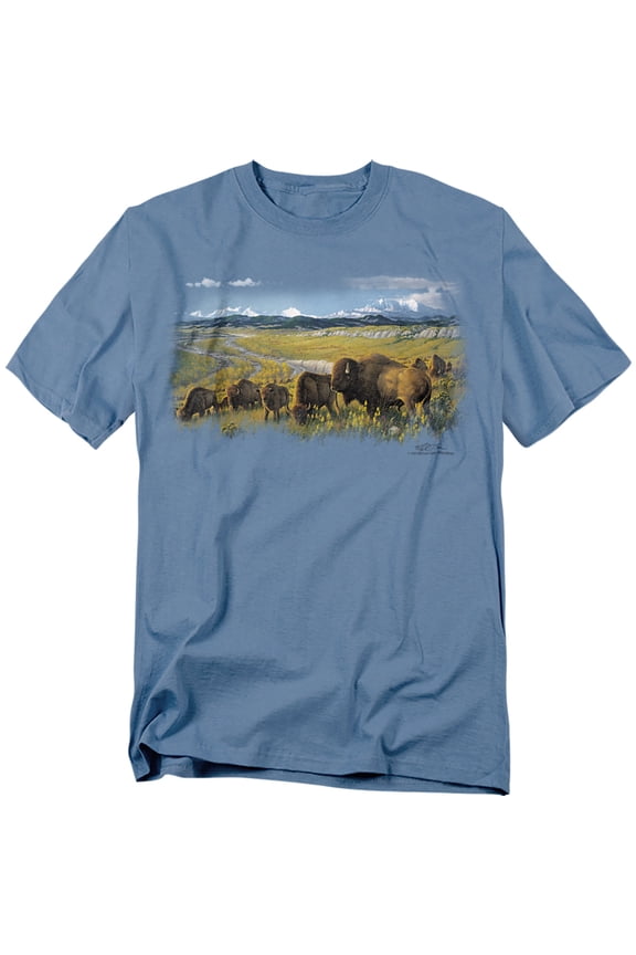 Wildlife T-Shirt The Passing Herd Unisex Graphic Tee For Men & Women