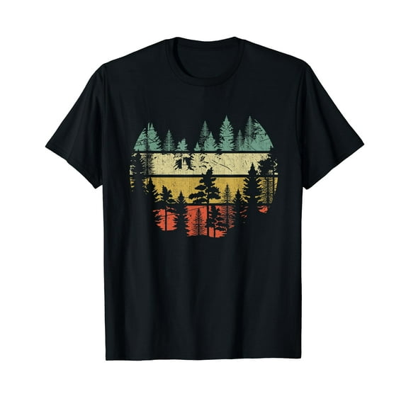 Wildlife Trees Outdoors Nature Retro Forest Sleeveless T-Shirt Nature Outdoors Forest Vintage Retro Shirts