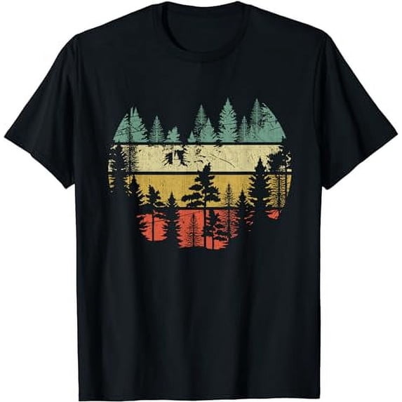 Wildlife Trees Outdoors Nature Retro Forest Sleeveless T-Shirt