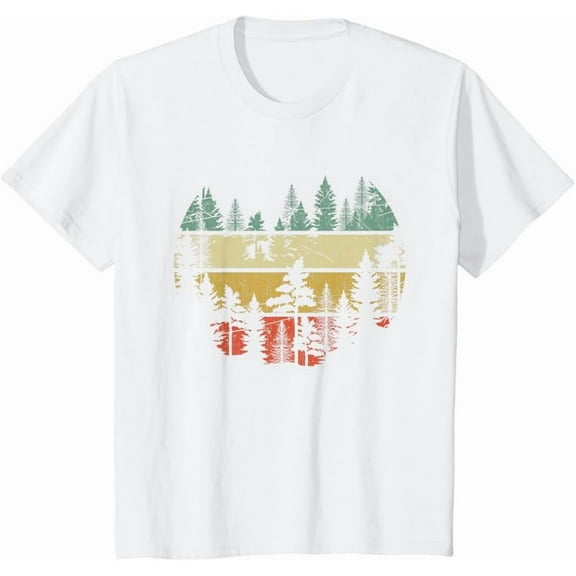 Wildlife Trees Outdoors Nature Retro Forest Sleeveless T-Shirt