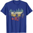 thumbnail image 1 of Wildlife Trees Outdoors Nature Retro Forest Unisex T-Shirt for Men Women Kids Toddler,Royal Blue Color,Size 5/6, 1 of 5