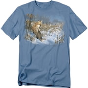 Wildlife T-Shirt Winter Red Fox Unisex Graphic Tee For Men & Women