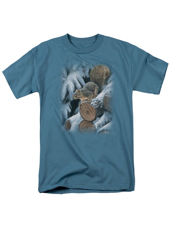 Wildlife - Wood Pile Squirrel - Short Sleeve Shirt - XXX-Large