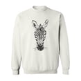 thumbnail image 1 of Wildlife Zebra Head. Sweatshirt Men -Image by Shutterstock, Male 3X-Large, 1 of 4