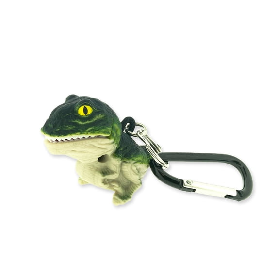 Wildlight Animal Carabiner Flashlight - Green T-Rex | Animal Keychain Lights