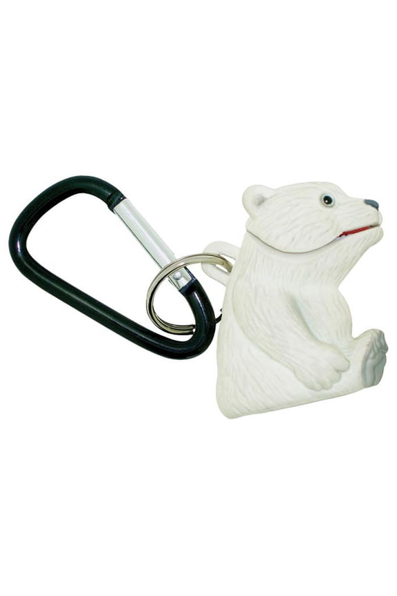 Wildlight Animal Carabiner Flashlight - Polar Bear | Animal Keychain Lights