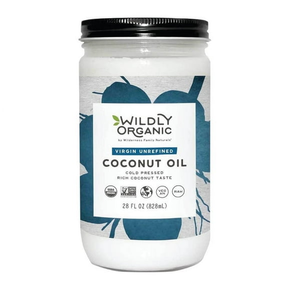 Wildly Organic Virgin Unrefined Coconut Oil -- 28 fl oz Pack of 3