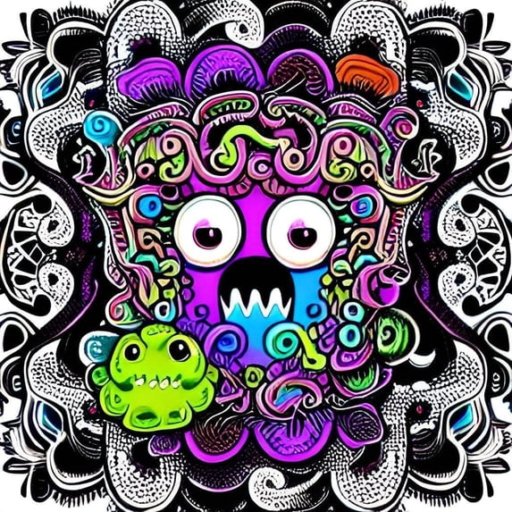 Wildly Wonderful Monsters- Canvas Wall Art