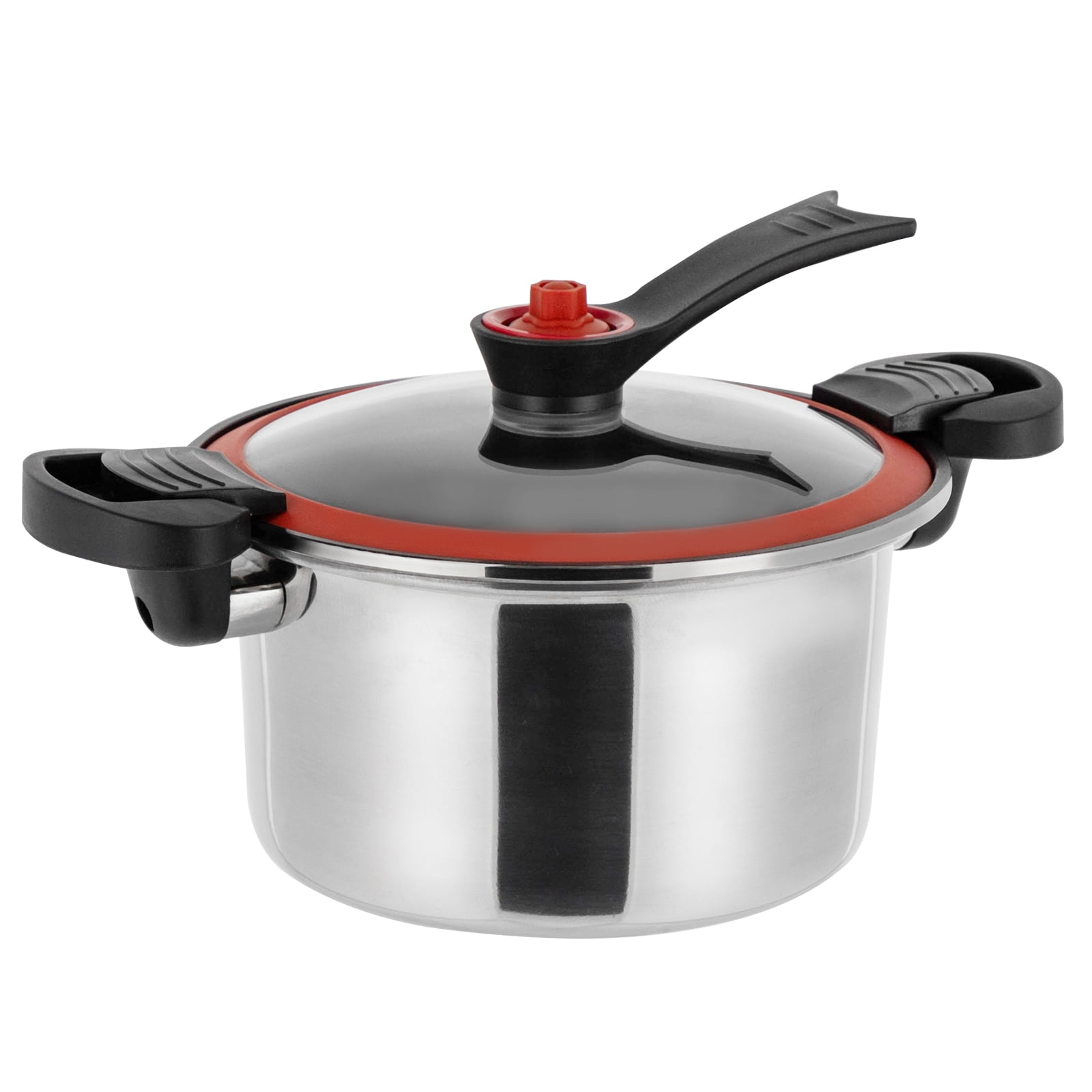 Wildnix 1.8L Stainless Steel Pressure Cooker with Micro-Pressure Technology for Fast Cooking, 60Kpa High Pressure, and Multi-Layer Composite Bottom