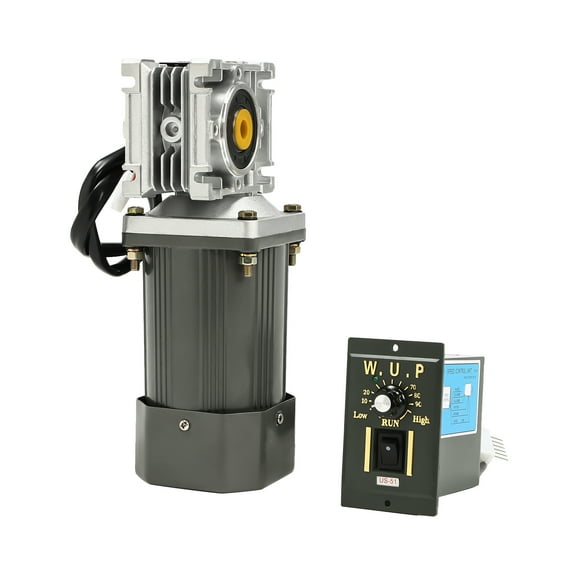Wildnix 120W Variable Speed Gear Motor with Reversible Function, 1650RPM High-Speed Worm Gear Motor for Home, Crafts, and School Projects