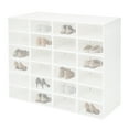 thumbnail image 1 of Wildnix 24-Pack Stackable Shoe Storage Boxes with Clear Front Door, Snap Design, and Ventilated Holes for Easy Access and Organized Storage, 1 of 6
