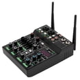 thumbnail image 1 of Wildnix 4-Channel Audio Mixer with Bluetooth, USB Playback, 48V Phantom Power, Wireless Microphone, Equalizer & Independent Control for Live Sound, 1 of 5