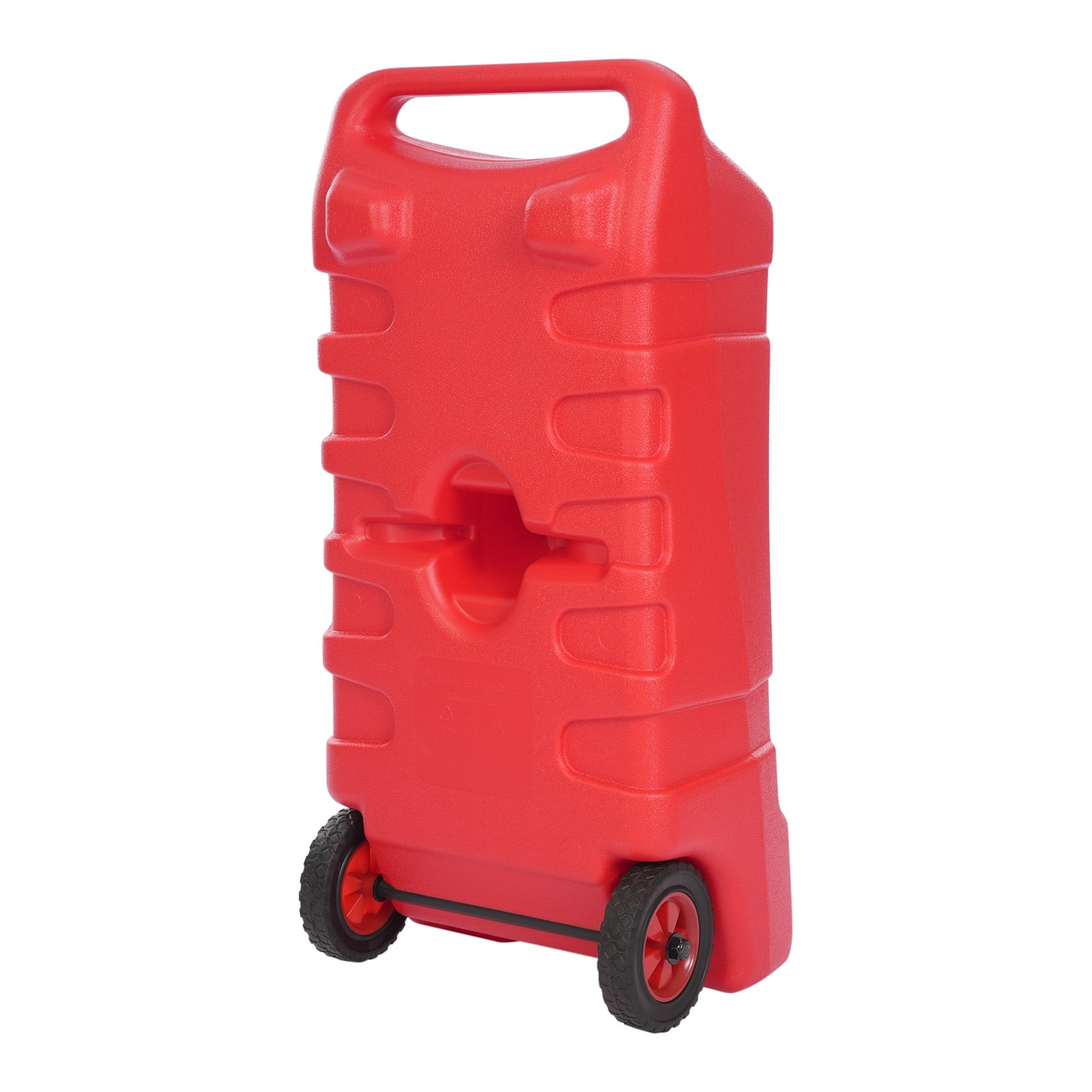 Wildnix 53L Portable Fuel Tank with Hose Bracket, Fuel Gun, and Child Lock for Safe and Convenient Fueling, Red HDPE Construction for Durability