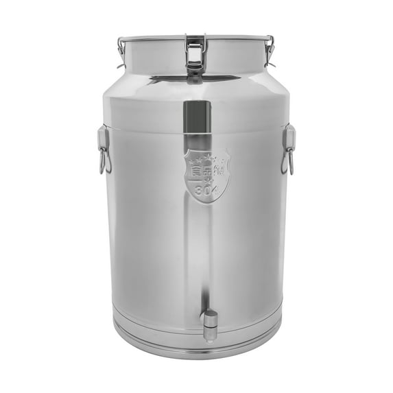 Wildnix 76L Sealed Transport Bucket with Faucet, Large Capacity Stainless Steel Milk Can for Easy Dispensing of Liquids, Ideal for Milk, Juice, Oil