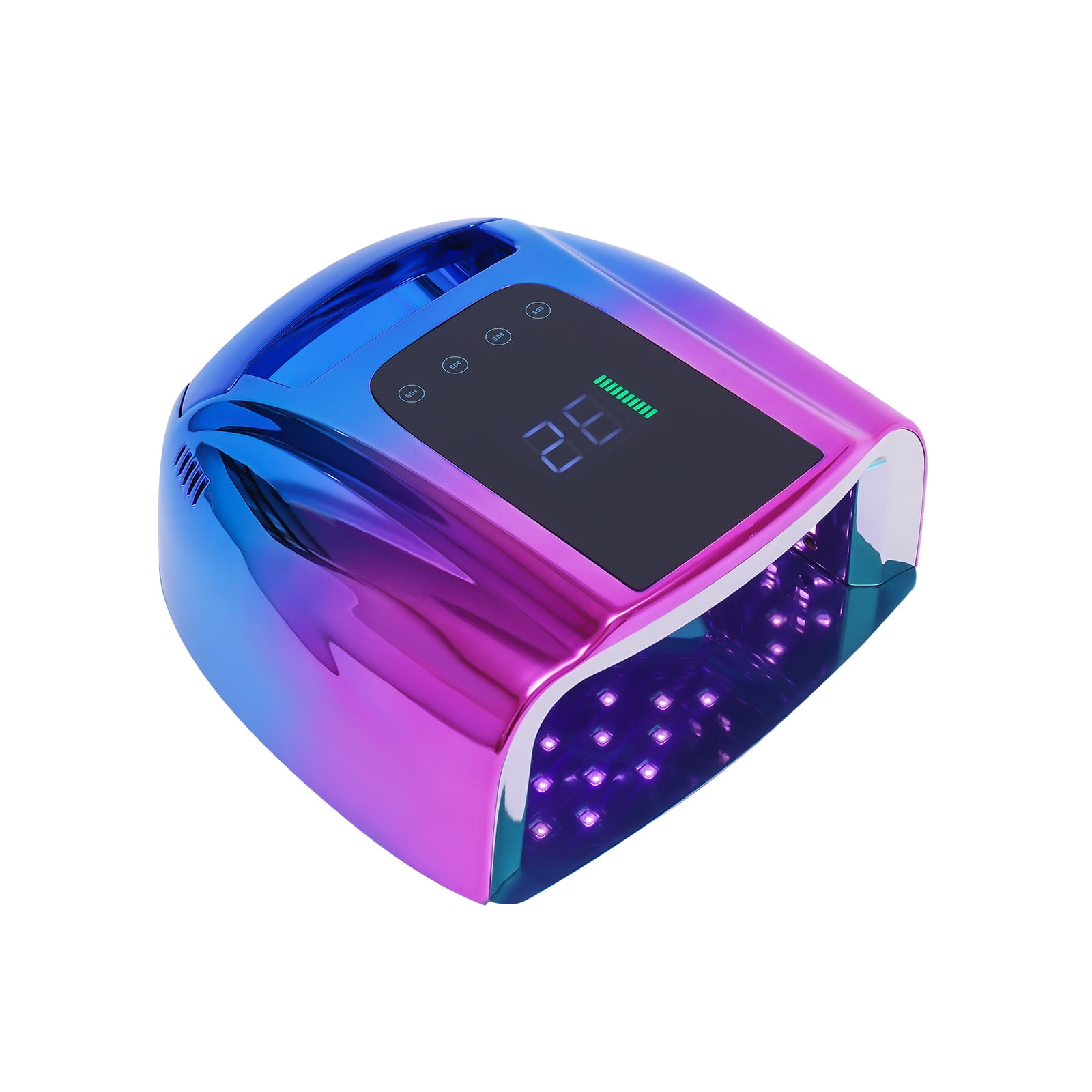 Wildnix 96W High-Power Nail Dryer with Intelligent Induction, 42 LED Beads, Timer Function, Efficient and Even Drying for Hands and Feet, Stylish Design