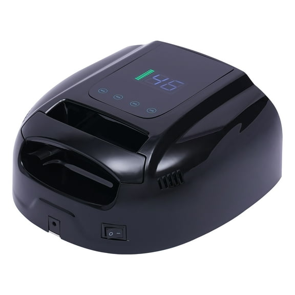 Wildnix 96W UV LED Nail Lamp with Mirror Interior, Adjustable Timer, Heat Sink Design, for Fast Nail Drying, Hands and Feet Use