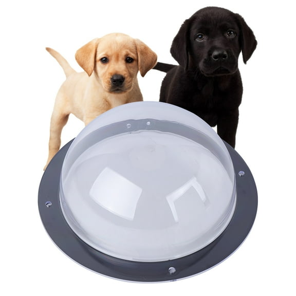 Wildnix Acrylic Pet Fence Window Dome, 12.4-inch Diameter, Perfect for Reducing Dog Anxiety and Barking, Easy to Install